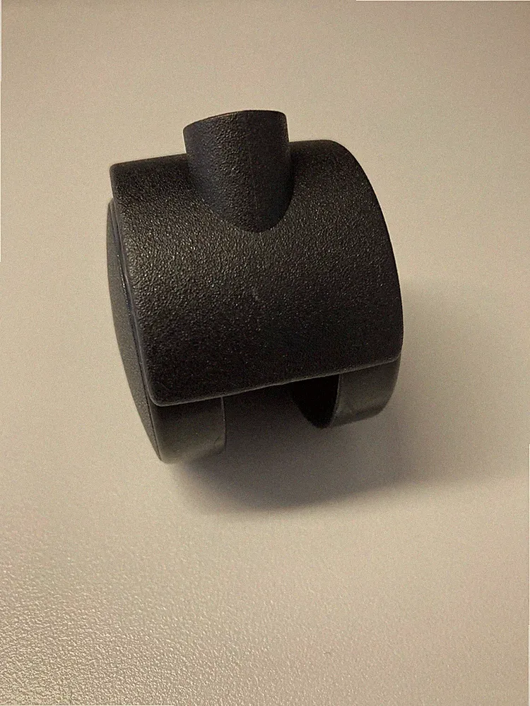 4xDoppelrolle Kunststoff 40mm 40kg schwarz Möbelrolle Lenkrolle Möbelrollen 4x