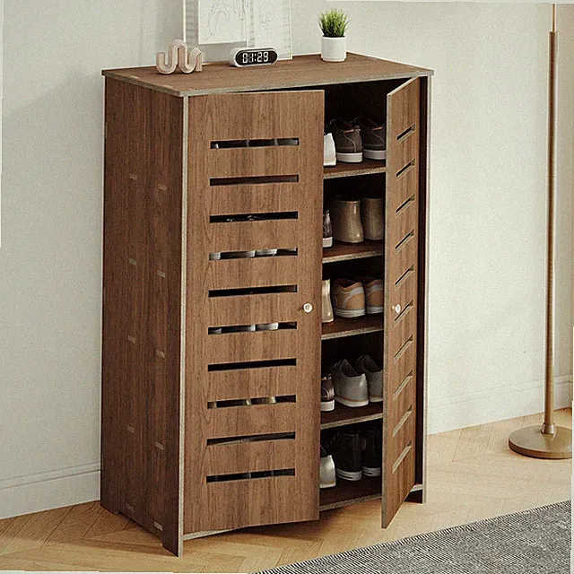 5 Ebenen Schuhschrank Freistehend Schuhablage Schuhkommode Aufbewahrungsschrank