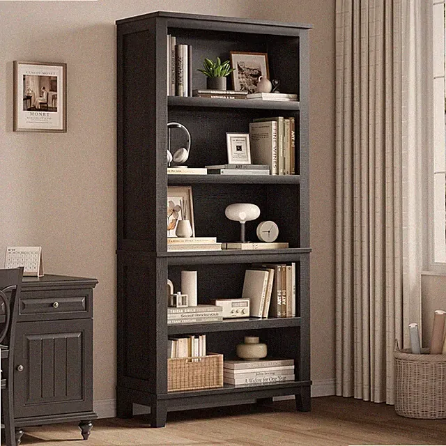 5-Stöckiger Bücherregal Bücherschrank Regal Standregal Aufbewahrungsregal
