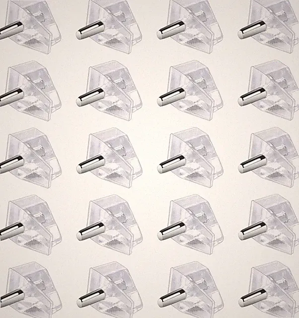 50/100 Stk. Bodenträger Regalbodenträger Regal Träger Transparent 5mm