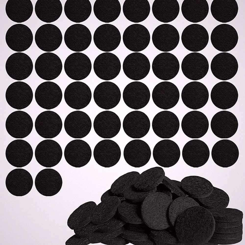 50 Stück Selbstklebende Filzgleiter Schwarz – Schutz für Möbel und Böden 25mm