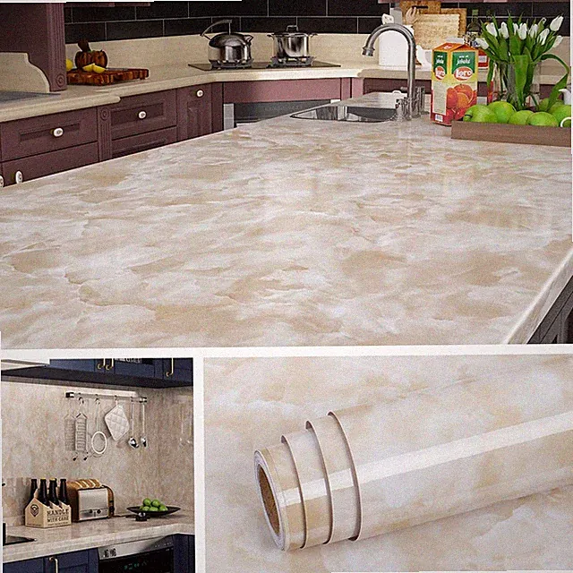 500 CM x 90 CM Breit Marmor Folie für Möbel Schreibtisch Couchtisch Esstisch...