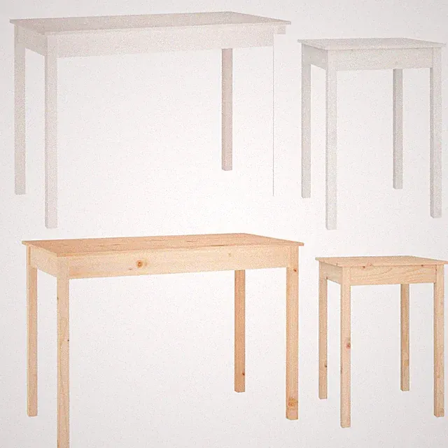 55/110cm Esstisch Küchentisch Speisetisch Massivholz Kiefer Tisch Esszimmertisch
