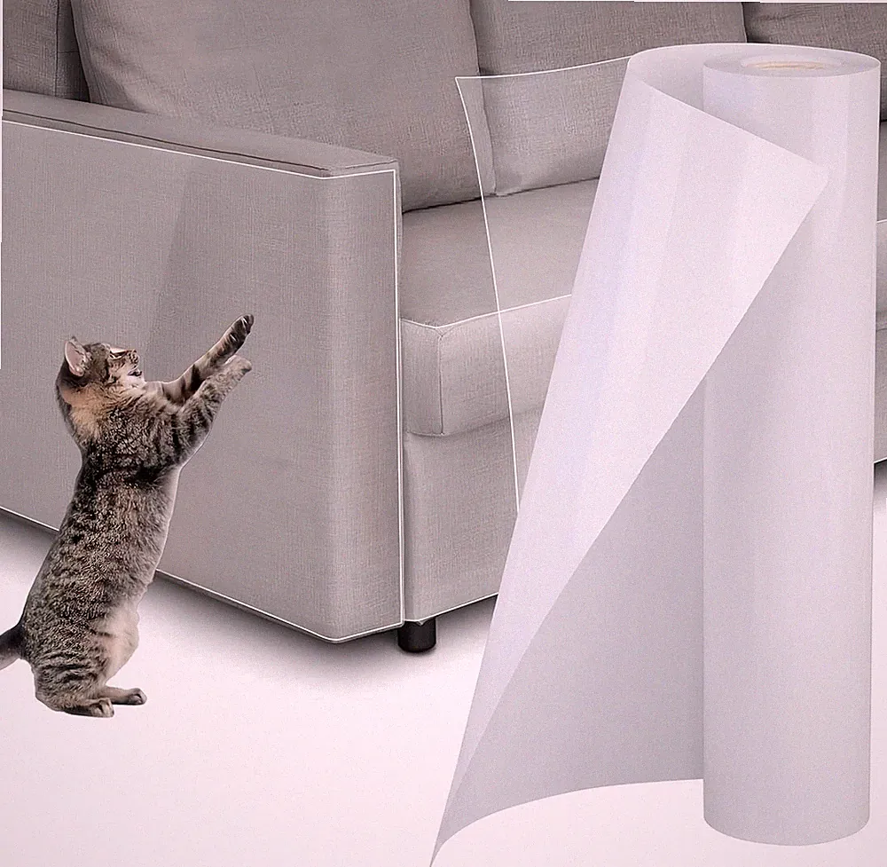 5M Anti Kratz PVC Tape Katze Sofa Protector Kratzschutzfolie Klebefolie Möbel