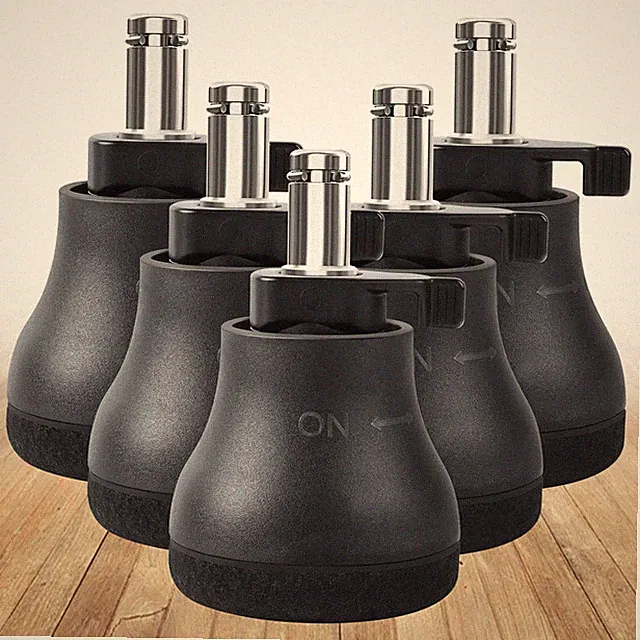 5PCS Bürostuhl Caster Lenkräder Zu Festen Stationären Rollen Ersatz Glocke Gleit