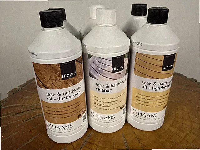 6 Flaschen a 1000ml Teak Öl bzw. Reiniger frei kombinierbar Holz Möbel Terrasse