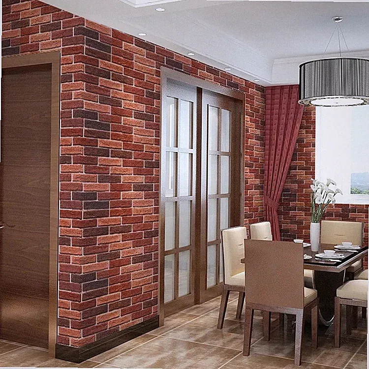 6€/m² Dekofolie Möbelfolie Ziegelstein Rot folie Klebefolie selbstklebend 2019