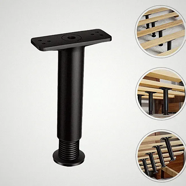 6 Pcs Bettstützbein Tischbein Verstellbar Möbelfüße Ersatzmöbelbeine