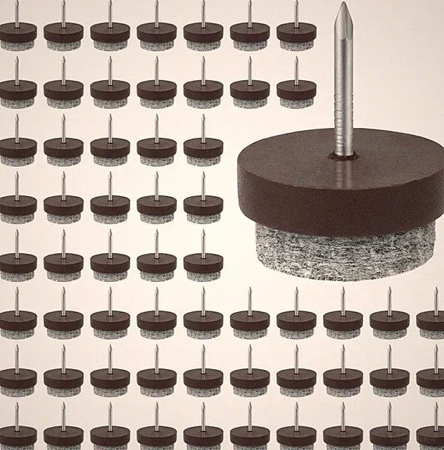 60 Stück Filzgleiter Schrauben, Ø 20Mm Stuhl Filzgleiter Schrauben, Filzgleiter