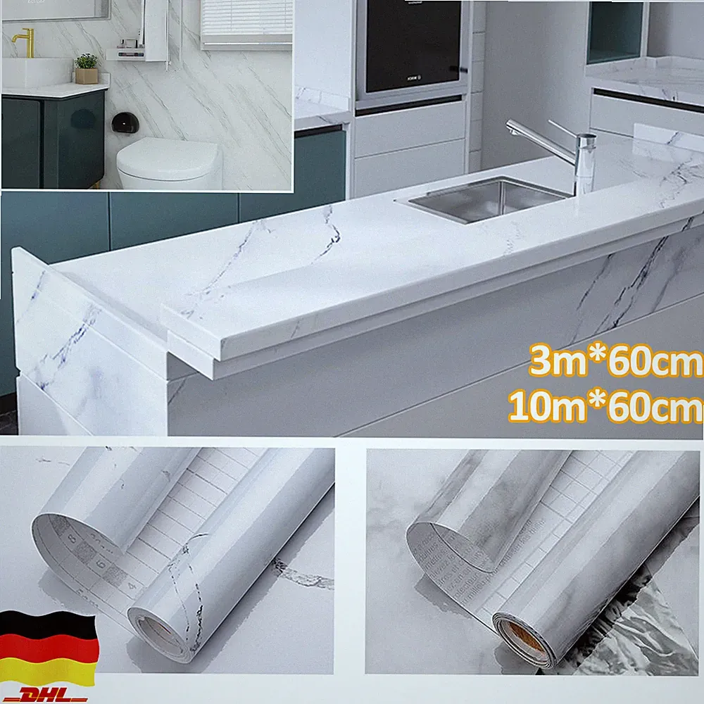 60cm*10m MÖBELFOLIE HOCHGLANZ GLÄNZEND GLANZ KLEBEFOLIE KÜCHENFOLIE SCHRANKFOLIE