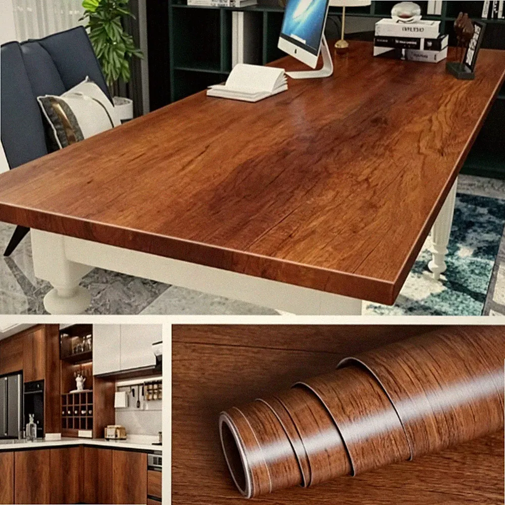 60x500cm Klebefolie Möbel Holzoptik Möbelfolie Holz Selbstklebende Folie für Möb