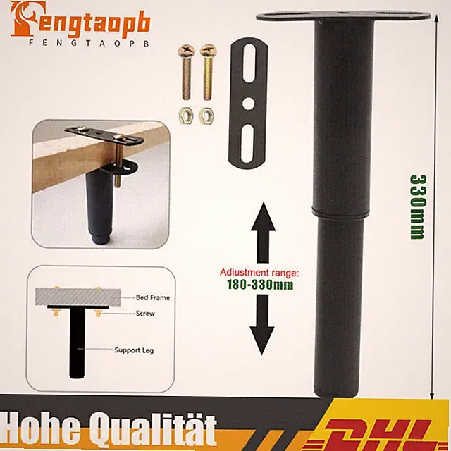 7-13inch Möbelfüße Höhenverstellbar Tischbeine Metall für Schränke Kommode Sofas