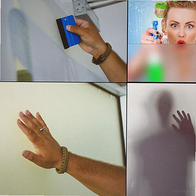 7,14€/m² Milchglas selbstkleben Fensterfolie Fenster Folie Milchglasfolie