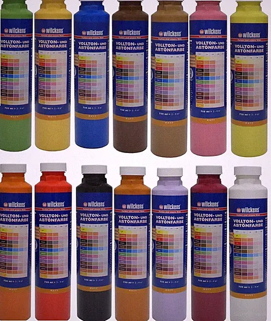 €7,33L/750 ml Wilckens / Baufan Vollton Abtönfarbe wetterbeständig 31 Farbtöne