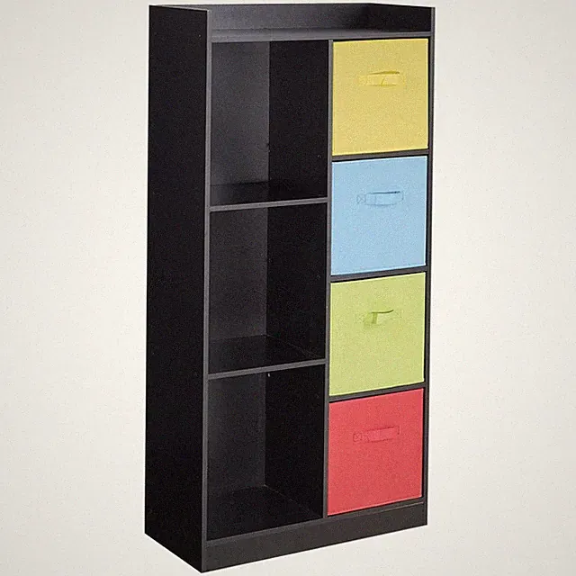 7 Würfel Holz Bücherregal Regal Vitrine Aufbewahrung Organizer Holzschrank