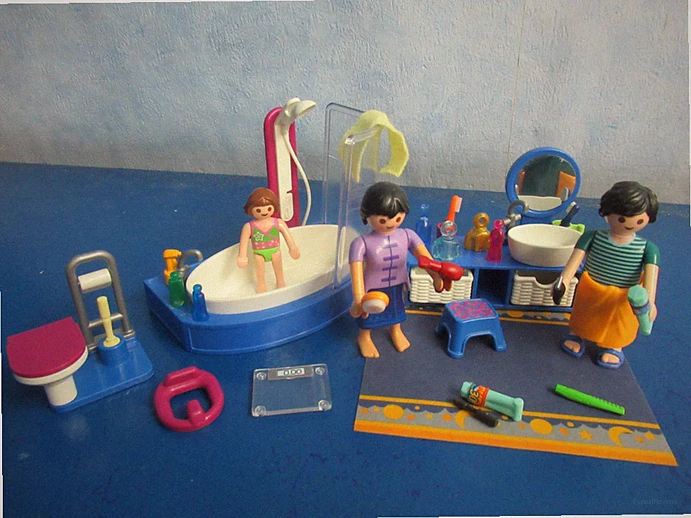 70211 modernes Bad Badezimmer Möbel 9266 4279 5574 Wohnhaus Playmobil 1493