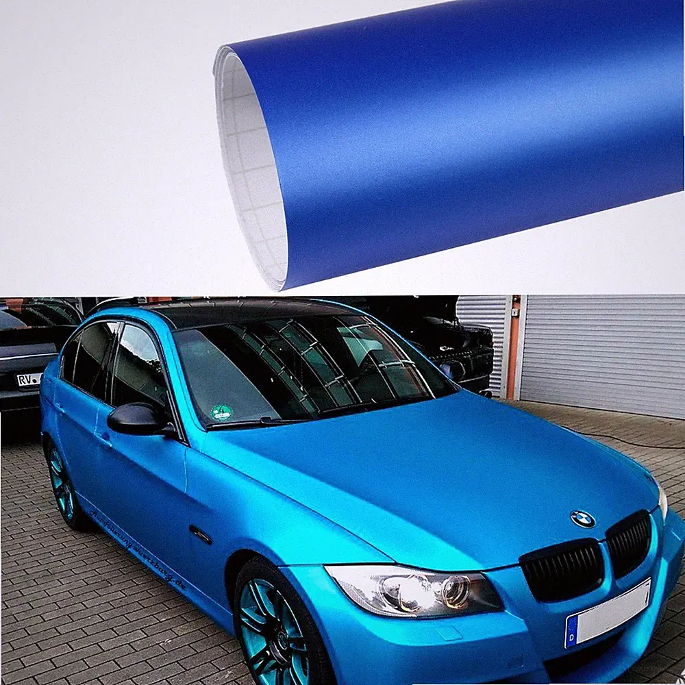 Blaue Möbelfolie