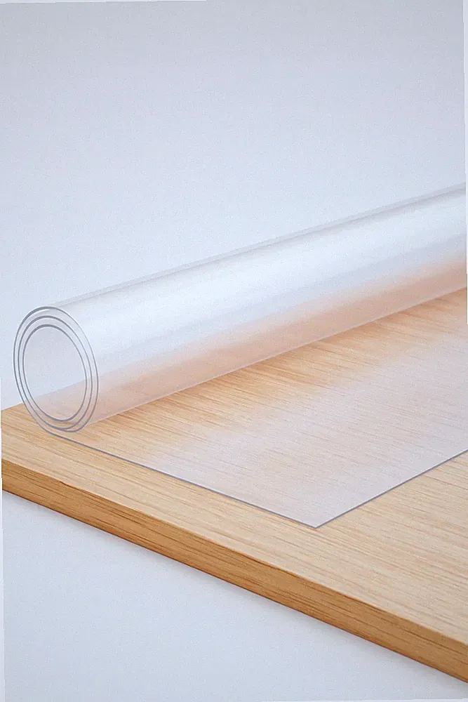 8€/m² PVC Tischfolie transparent glasklare Schutzfolie Tischdecke abwaschbar neu