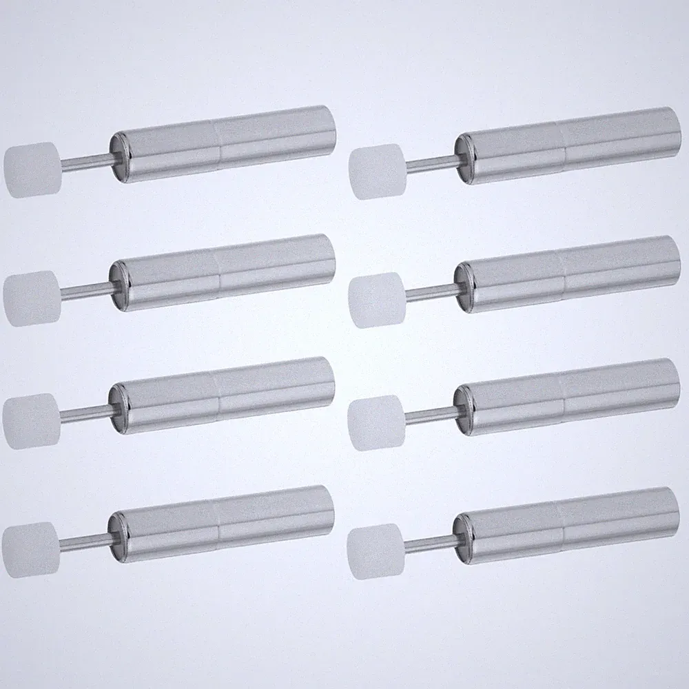 8 Pcs Edelstahl-mülleimerkolben Metallmülleimer Näher Möbel Dämpfer