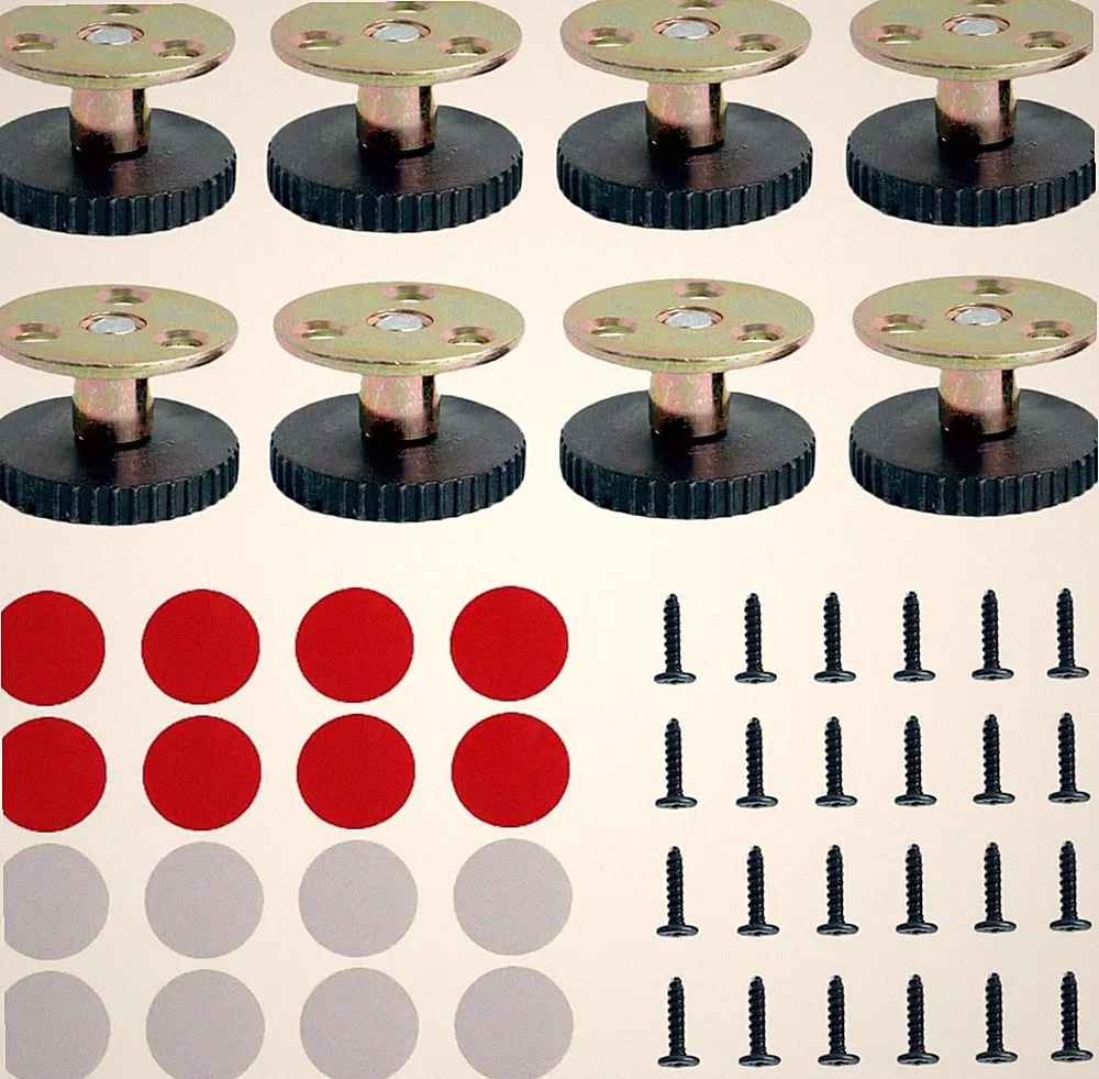 8 Stück Möbelfüße Verstellbar 43/52Mm Anti-Kollisions Verstellbare Möbelfüße Sch