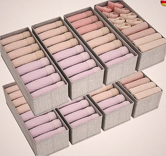 8er Set Hemnes Doppelorganizer für Kommode mit Stabiler Boden, Wickelkommode Org