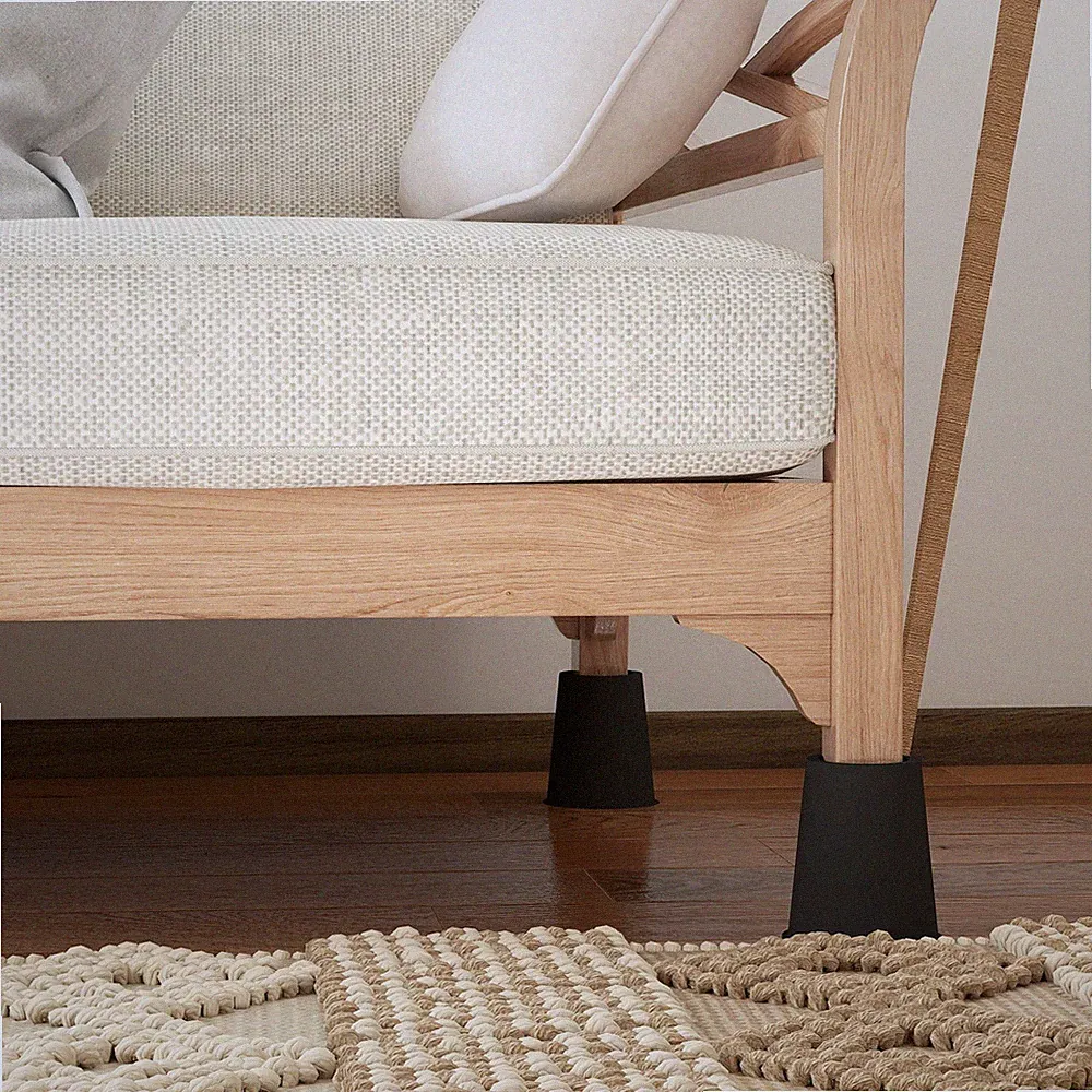 8pcs Set Möbelbeine Erhöhung Bodenschoner Möbelgleiter Tische Stuhl Bett Füße DE