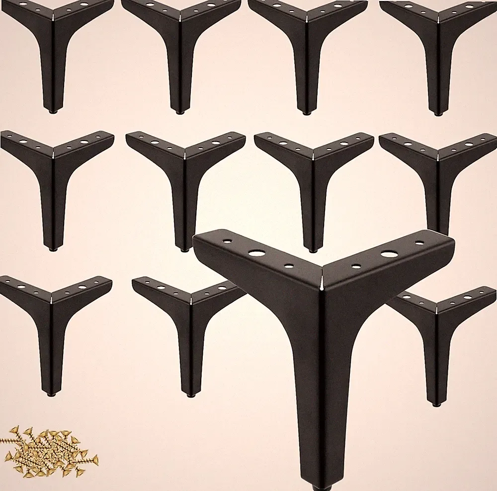 8x Möbelfüße Metall möbelbeine geeignet für SofaFüße Bettfüße couchtisch 10-17cm