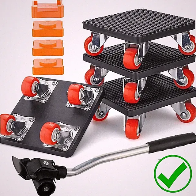 9-Teiliges Möbel Transportroller Set,Schwerlast Möbelheber für Möbeltransport