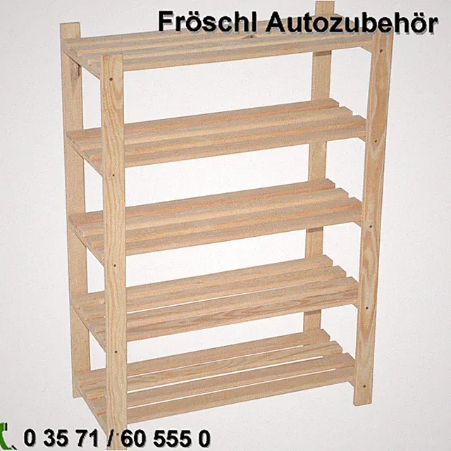 90 cm x 65 cm x 28 cm 5 Böden Holzregal ideal für Stiefel Schuhregal f*