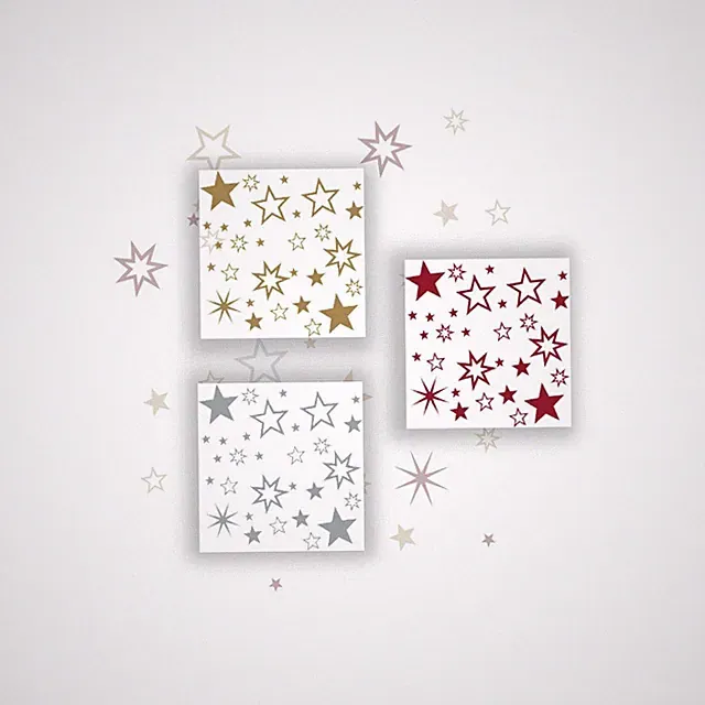°°90 Stk Sterne Aufkleber Gold,Silber,Rot Mix-Set, Fensterdekoration Weihnachten
