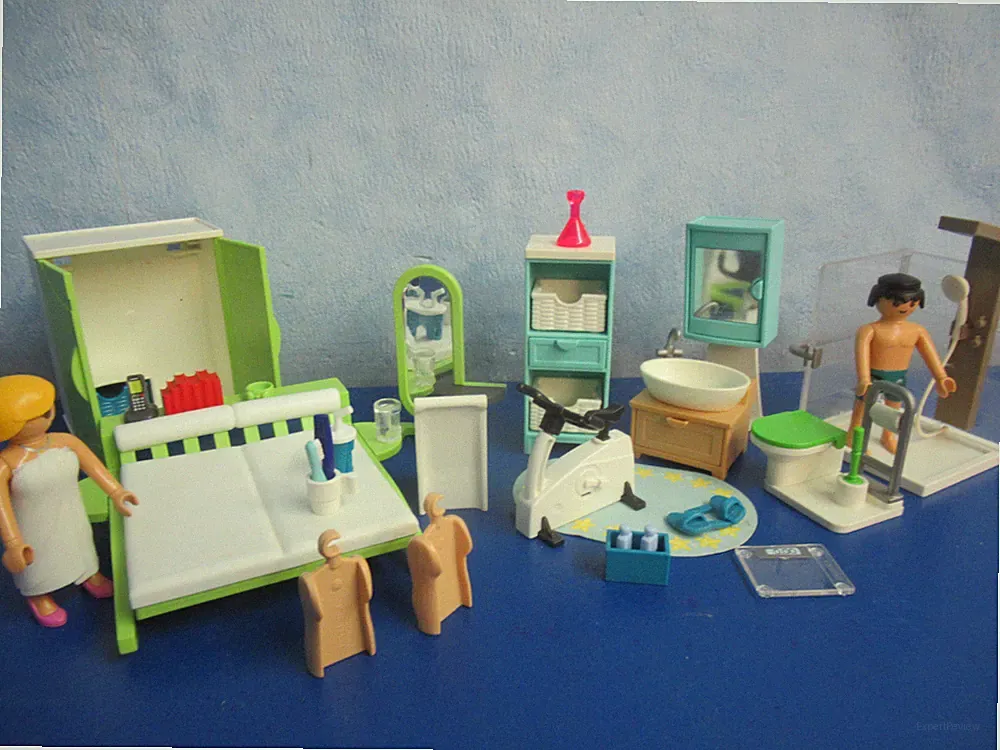 9268 9271 Schlafzimmer Bad Möbel 9266 4279 5574 Wohnhaus Playmobil 4154