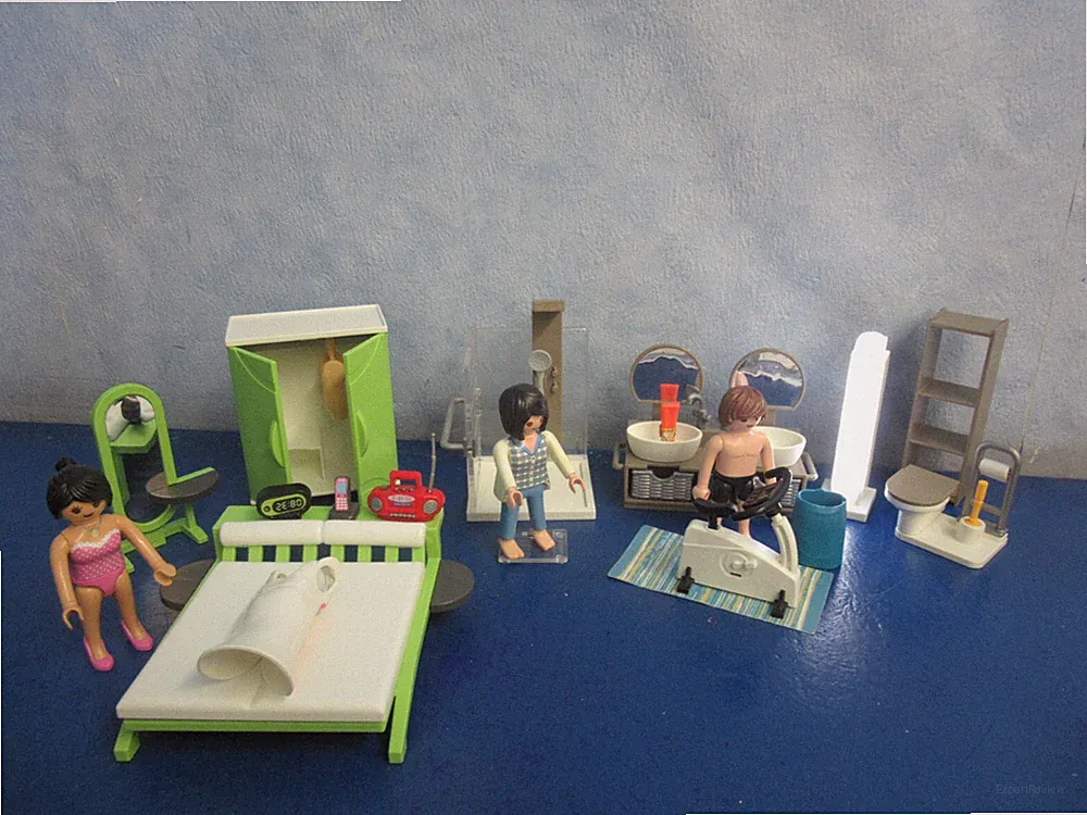9268 9271 Schlafzimmer Bad Möbel Lampe 9266 4279 5574 Wohnhaus Playmobil 890