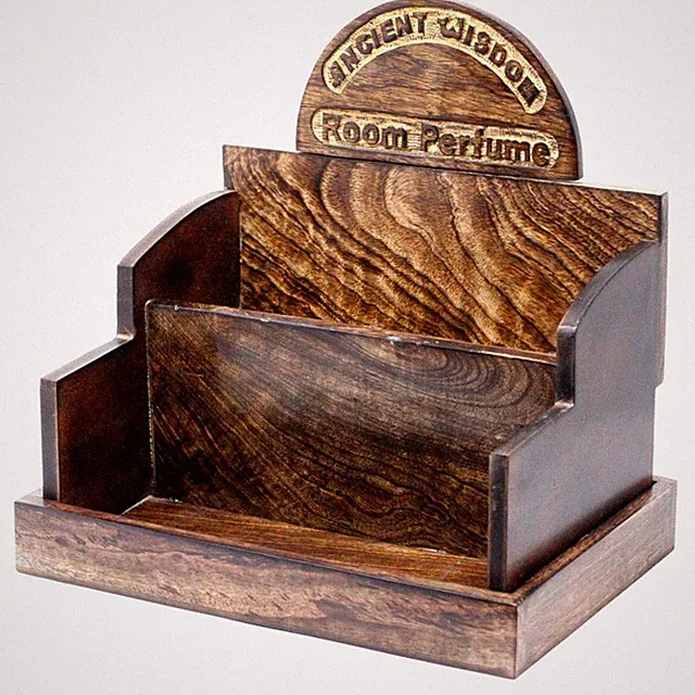 Ablage Kasten Schmuck Flacons Mangoholz 32 x 22 x 31cm Handarbeit Displayständer
