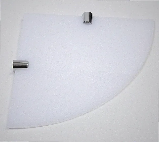 Acryl Regale Wandmontage weiß Ecke Sicherheit mit verschiedenen Chromstützen