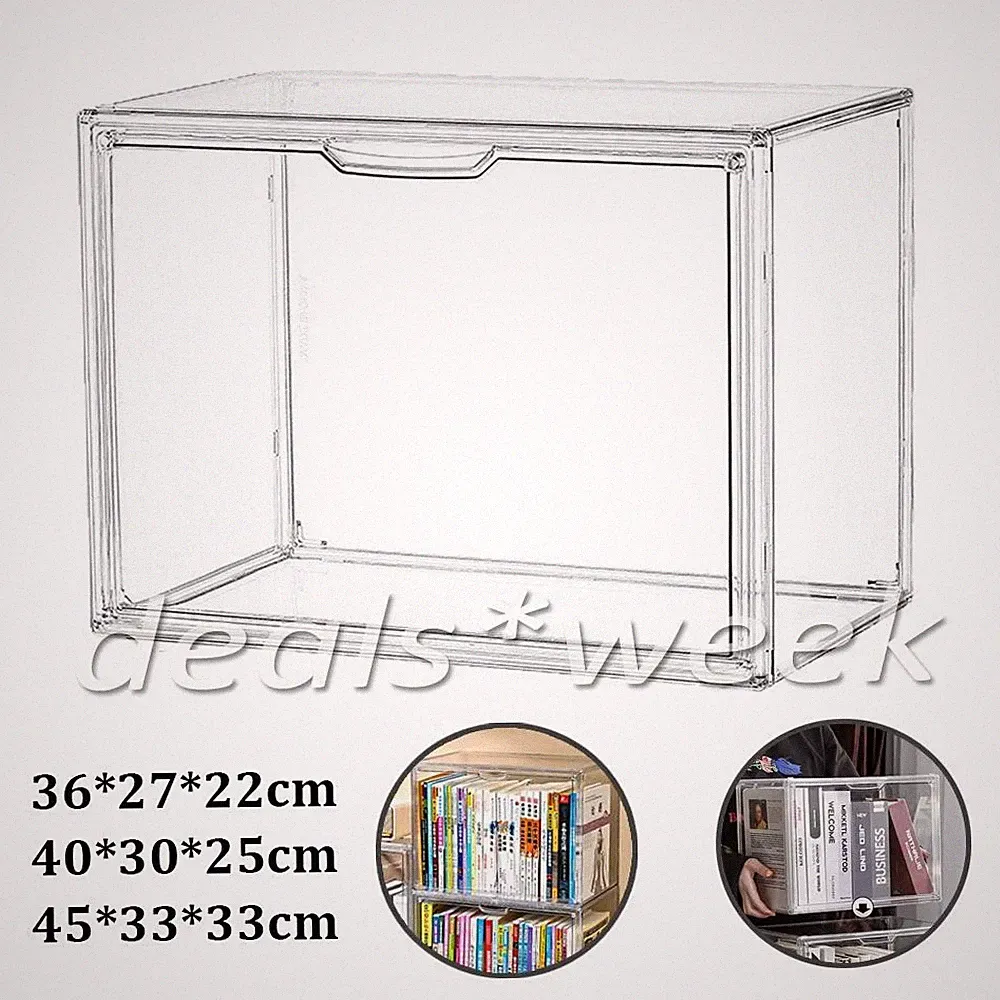 Acryl Vitrine Schaukasten mit Magnetverschluss 36*27*22 / 40*30*25 / 45*33*33