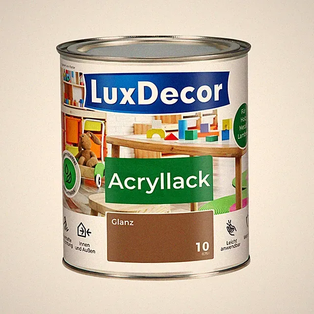 Acryllack Glänzend Buntlack Weißlack Holzlack Spielzeug Metall Möbel 14 Farbtöne