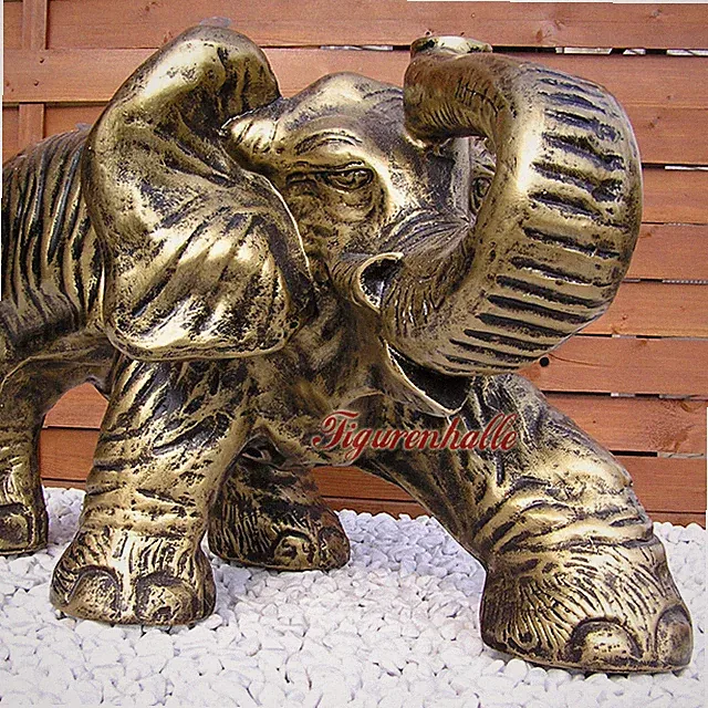 Afrikanischer Elefant Afrika Figur Statue Tisch Beistelltisch Couchtisch Deko