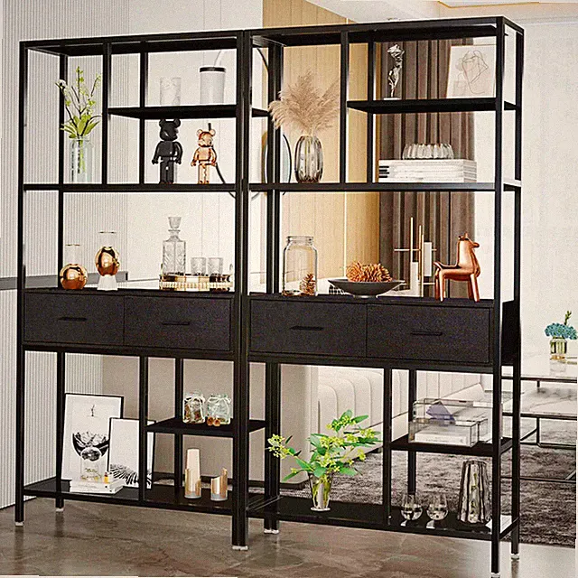 Aktenregal Bücherregal groß mit Schubladen Standregal Lagerregal Arbeitszimmer