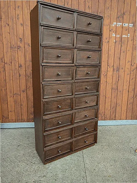 Aktenschrank Bauhaus Klappenschrank Kontor Schrank 30er Art Deco Holz