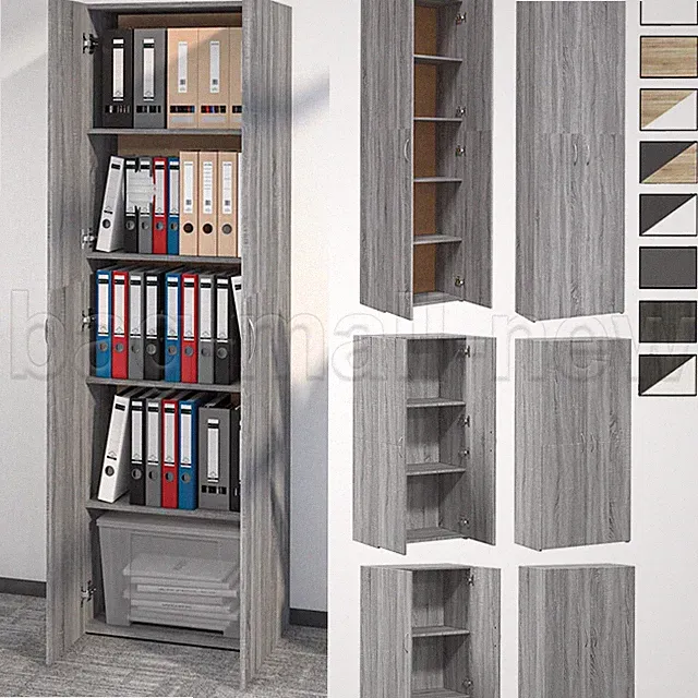 Aktenschrank Highboard Büroschrank Werkzeugschrank Aufbewahrungsschrank 77,5-190
