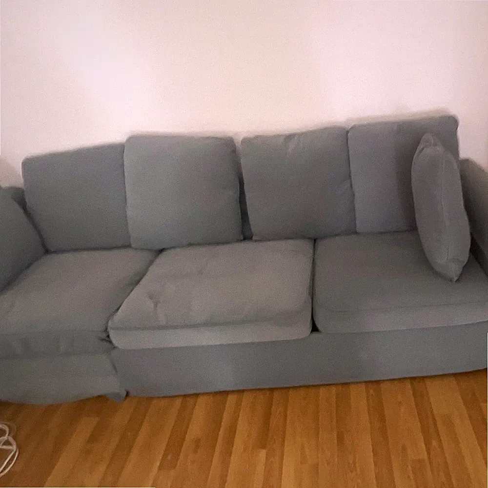 Alfresco Flexsteel 7107-32 Sofa 3-Sitzer armlos Grün Baumwolle m. Kissen