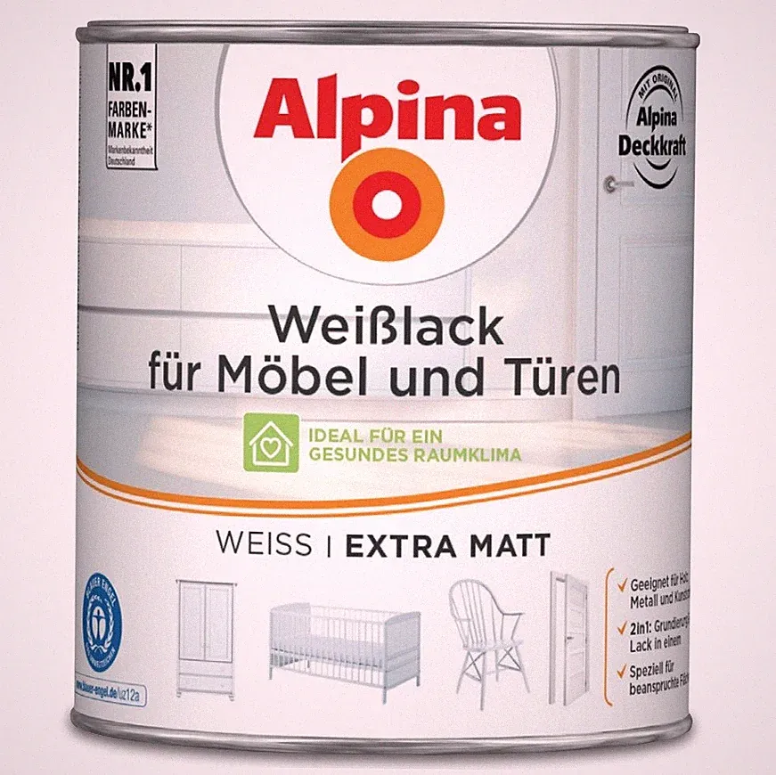 Weißer Lack für Möbel