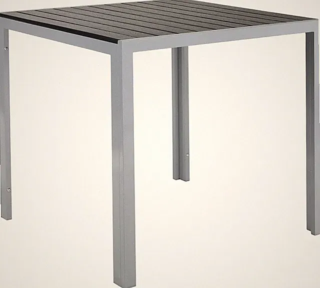 Alu Gartentisch Terrassentisch Balkontisch Esstisch Gartenmöbel Tisch Optik