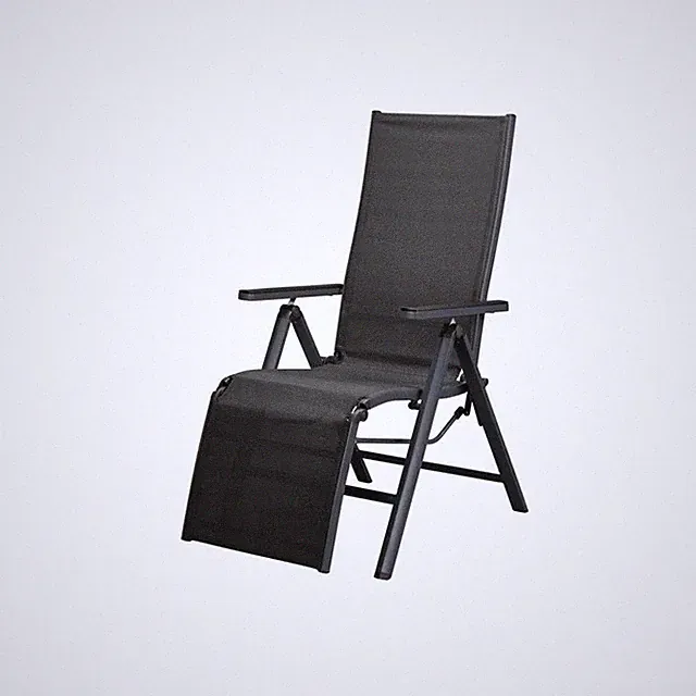 Alu Relaxsessel Houston Terrassenstuhl Stuhl Gartensessel Grau Gartenstuhl Neu
