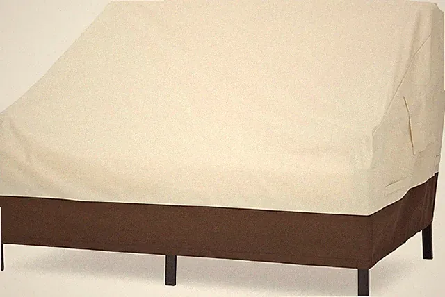 Amazon Basics Abdeckung Für 2-Sitzer, Bank, Beige, Hellbraun