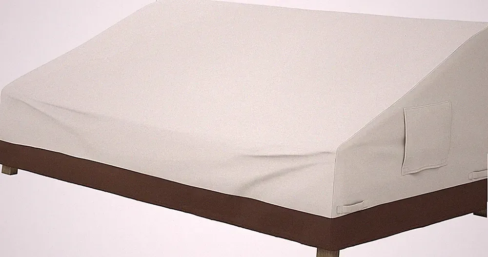 Amazon Basics Abdeckung Für Tiefes 3-Sitzer, Loungesofa, Beige, Hellbraun
