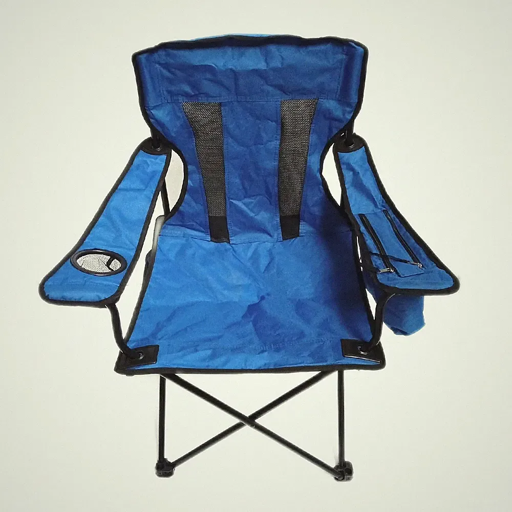 Amazon Basics Campingstuhl Kühlfach Blau Mesh Outdoors Freizeitgestell
