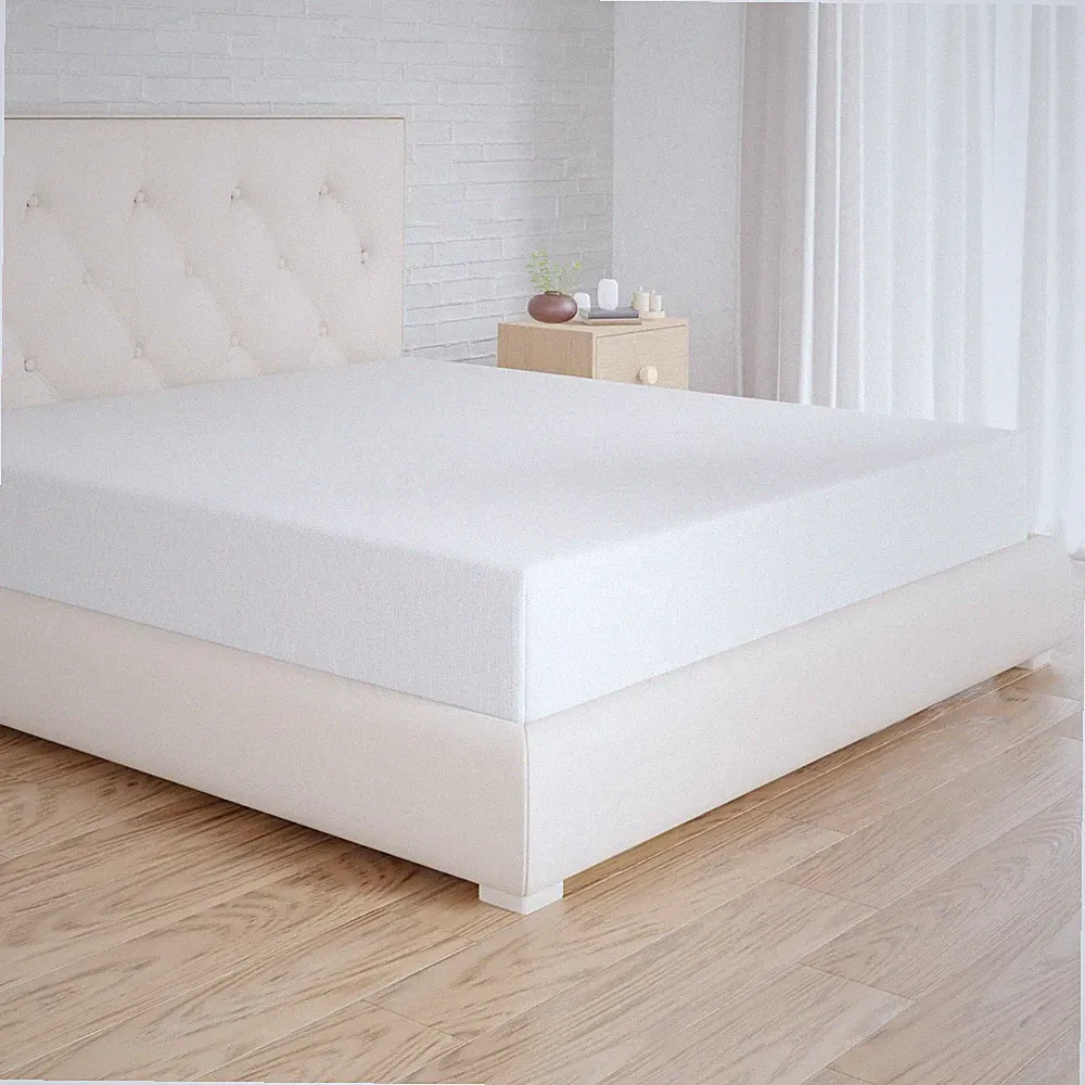Amazon Basics Jersey Spannbettlaken, 100% Baumwolle, 180 x 200 cm, Weiß