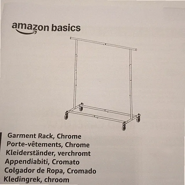 Amazon Basics Kleiderständer Garderobe Hausrat Chrom stabil modern platzsparend