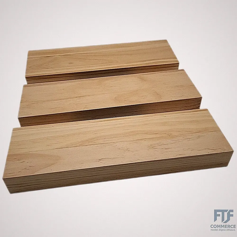 Amazon Basics schwebendes Wandregal aus Holz, 40,1 x 12,7 x 4,6 cm, Packung mit